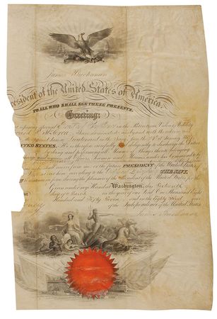 Lot #10 James Buchanan and Cabinet Group Lot