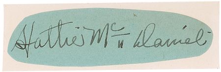 Lot #1422 Gone With the Wind: Hattie McDaniel Signature - Image 1