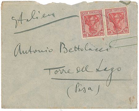 Lot #894 Giacomo Puccini: Puccini writes at sea on his way to premier La Fanciulla del West at the Met - Image 5