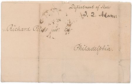 Lot #7 John Quincy Adams Free Frank