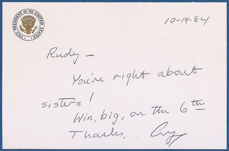Lot #168 George Bush Handwritten Letter Signed - Image 1