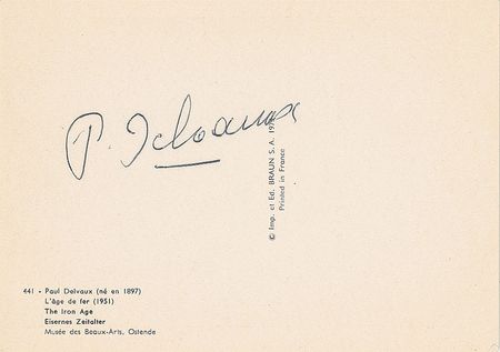 Lot #689 Paul Delvaux Postcards - Image 2