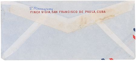Lot #720 Ernest Hemingway Envelope - Image 2