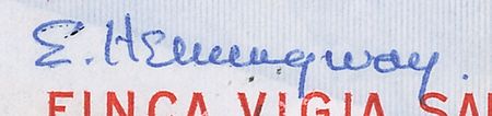 Lot #720 Ernest Hemingway Envelope - Image 3