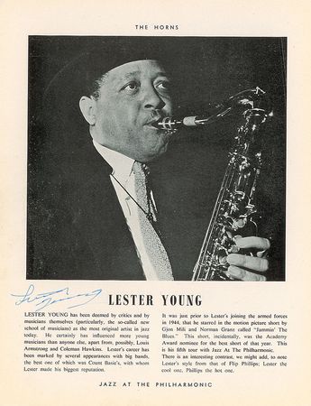 Lot #440 Lester Young and Charlie Shavers - Image 2
