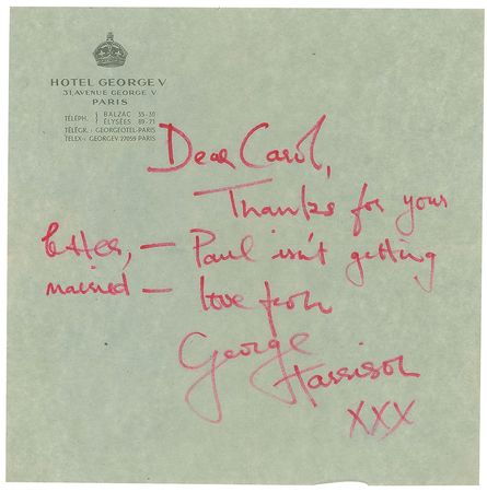 Lot #26 George Harrison