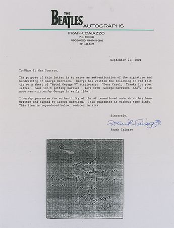 Lot #26 George Harrison - Image 2