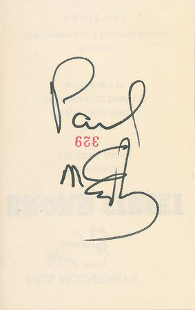 Lot #42 Paul McCartney