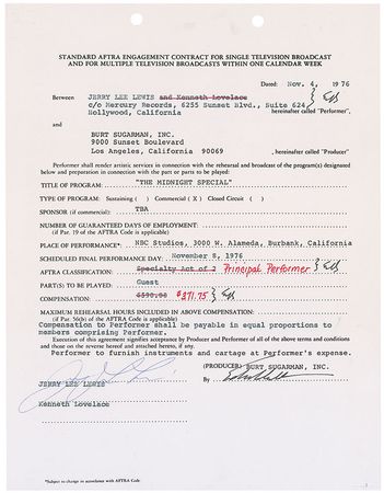 Lot #499 Jerry Lee Lewis - Image 1