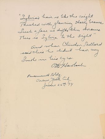 Lot #455 Otto Harbach - Image 2