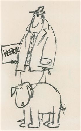 Lot #929 Robert Weber Sketch - Image 1