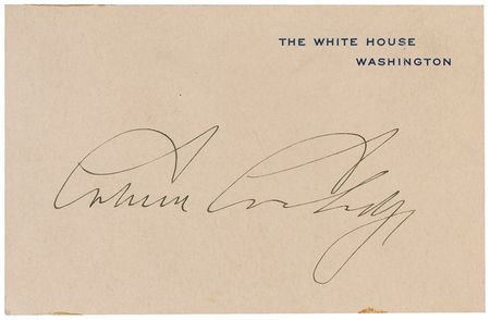 Lot #18 Calvin Coolidge