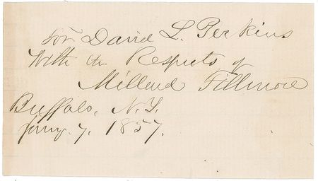 Lot #34 Millard Fillmore Signature - Image 1