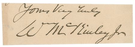 Lot #92 William McKinley Signature - Image 2