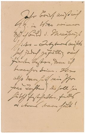Lot #937 Johannes Brahms: Brahms confesses to lacking the ?necessary inspiring spark,? but promises to ?work over? a manuscript upon return to Vienna - Image 2