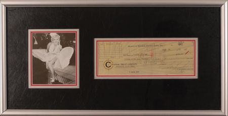 Lot #1207 Marilyn Monroe Check - Image 2