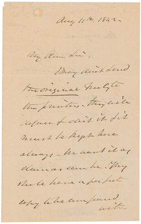Lot #552 Fletcher Webster Handwritten Letter Signed - Image 2