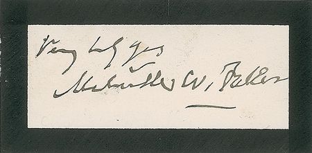Lot #374 Supreme Court: Melville Fuller Calling Card - Image 3