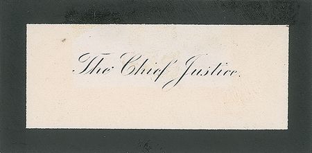 Lot #374 Supreme Court: Melville Fuller Calling Card - Image 2