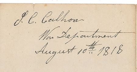 Lot #219 John C. Calhoun Signed Letter - Image 1