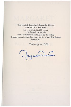 Lot #483 Margaret Thatcher Book - Image 2