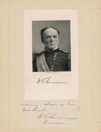 Lot #546 William T. Sherman Signature - Image 1