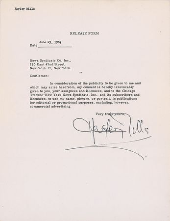 Lot #1395 Hayley Mills - Image 2