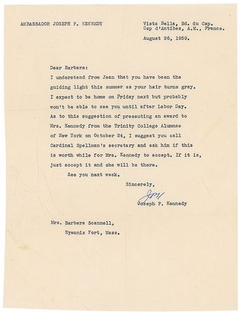 Lot #291 Joseph P. Kennedy - Image 2