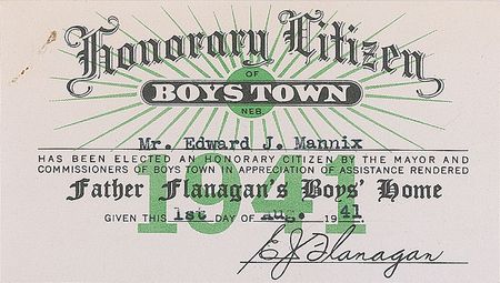 Lot #264 Father E. J. Flanagan Typed Letter Signed - Image 1