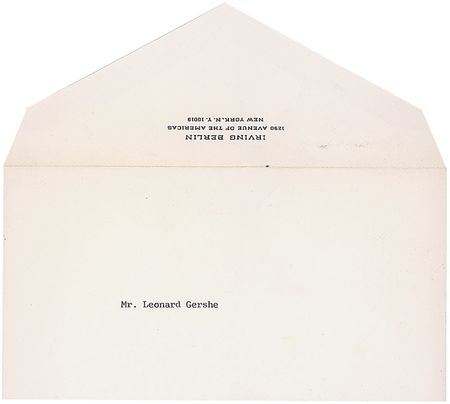 Lot #969 Irving Berlin: ?I demonstrate that as a painter?I don?t know what the hell I?m doing? - Image 1