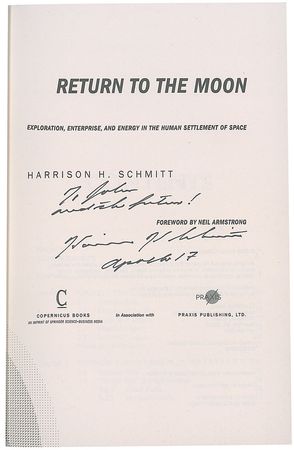 Lot #716 Harrison Schmitt Book - Image 2