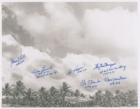 Lot #567 Black Sheep Squadron Signed Photographs - Image 2