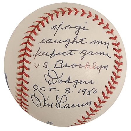 Lot #1516 Don Larsen and Yogi Berra Baseball - Image 2