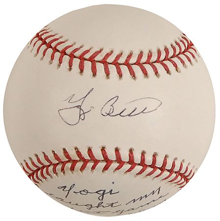 Lot #1516 Don Larsen and Yogi Berra Baseball - Image 1