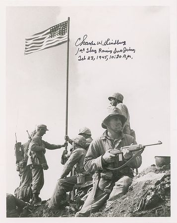 Lot #593 Iwo Jima: Charles Lindberg - Image 1