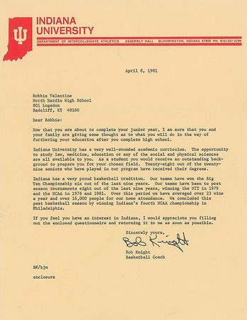 Lot #1510 Bob Knight Book and Typed Letter Signed - Image 2