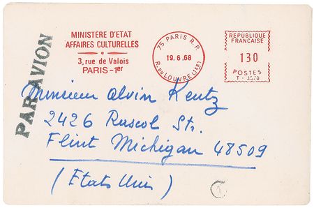 Lot #834 Andre Malraux - Image 1
