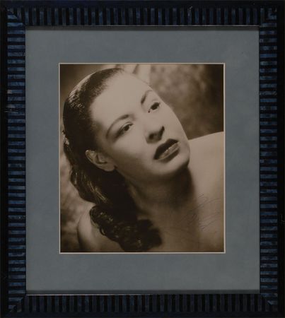 Lot #979 Billie Holiday: Alluring and highly-desirable uninscribed Holiday portrait - Image 2