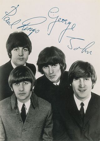 Lot #1000 Beatles: Louise Harrison Signed Photograph - Image 2