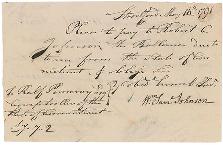 Lot #289 William S. Johnson Signed Document - Image 3
