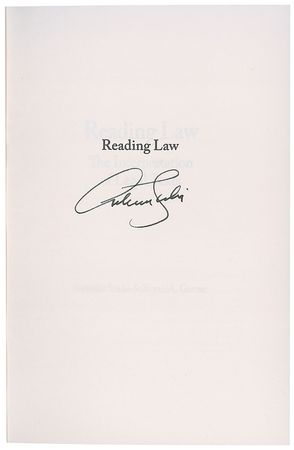 Lot #477 Supreme Court: Antonin Scalia - Image 2