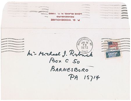 Lot #898 P. G. Wodehouse Handwritten Letter Signed - Image 1