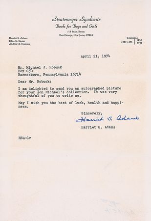 Lot #745 Harriet Adams - Image 2