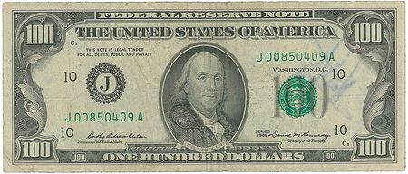 Lot #651 Neil Armstrong: One hundred dollar bill from the first man on the moon, with amazing provenance including original photos of Armstrong in the cockpit of the plane that started him in aviation - Image 1