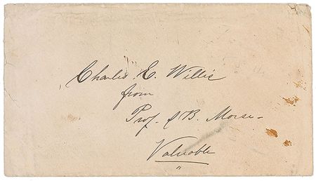 Lot #327 Samuel F. B. Morse: Morse’s boldly penned response to an autograph request - Image 1