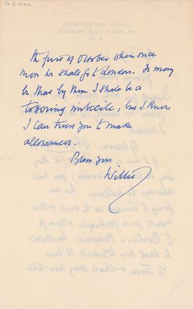 Lot #838 W. Somerset Maugham: Despite a travel schedule that could turn him into a “tottering imbecile,” Maugham makes plans with Cukor - Image 1