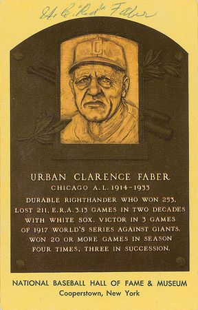 Lot #1552 Sam Rice and Red Faber Hall Of Fame Cards - Image 1