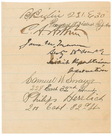 Lot #4 Chester A. Arthur Signature