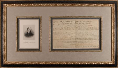 Lot #66 Andrew Jackson Signed Document - Image 2