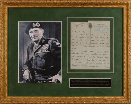 Lot #534 Montgomery of Alamein Handwritten Letter Signed - Image 2
